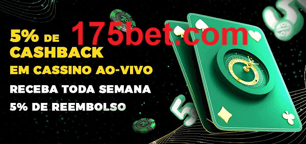 Promoções do cassino ao Vivo 175bet